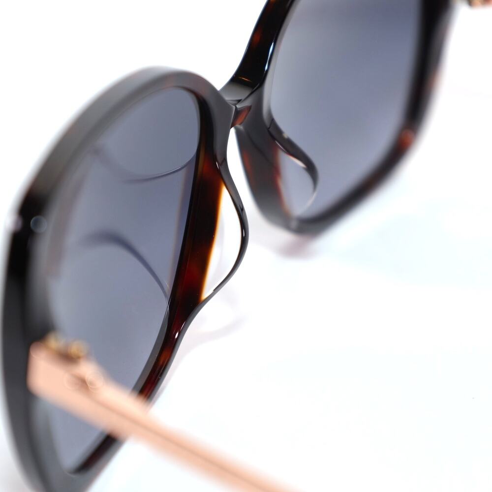 Marc Jacobs Womens Oval Butterfly Sunglasses-Black Brown Tortoise/Dark Grey-NWT - Picture 10 of 11